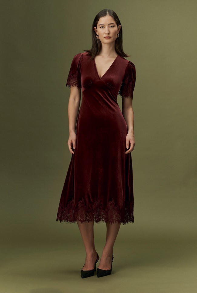 Felicity Velvet Midi Dress