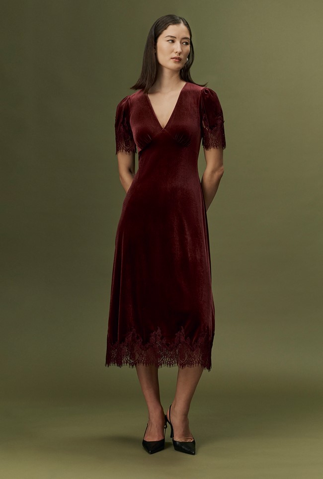 Felicity Velvet Midi Dress