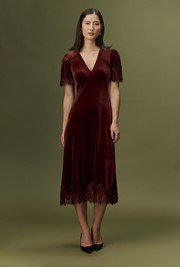 Felicity Velvet Midi Dress