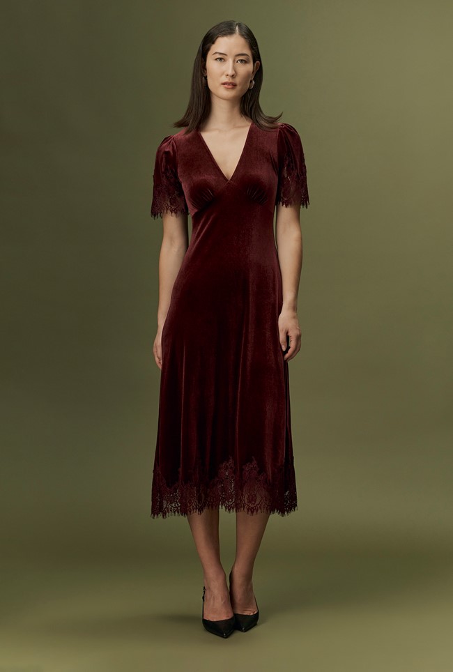 Felicity Velvet Midi Dress
