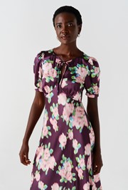 Kaylee Floral Satin Slip Dress