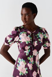 Kaylee Floral Satin Slip Dress