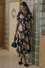 Kaylee Floral Satin Slip Dress