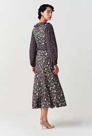 Jemma Floral Crepe Midi Dress