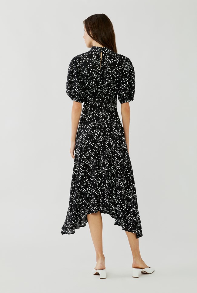 Jenna Hallie Bud Print Midi Dress | Ghost London