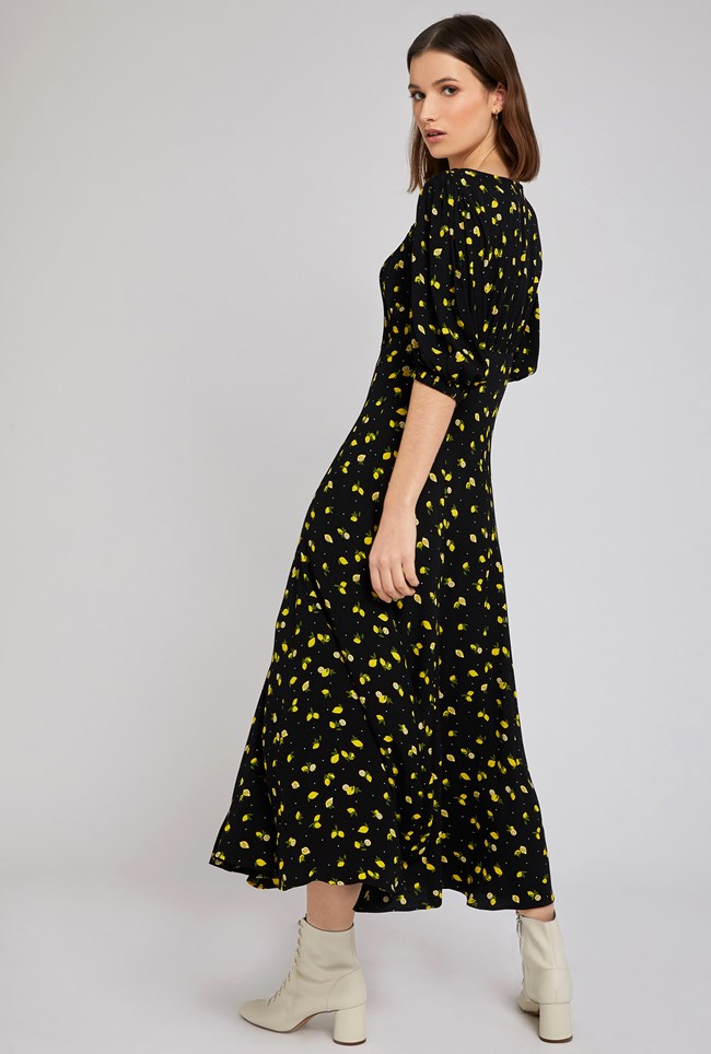Alice Lemon Ditsy Print Midi Dress | Ghost London