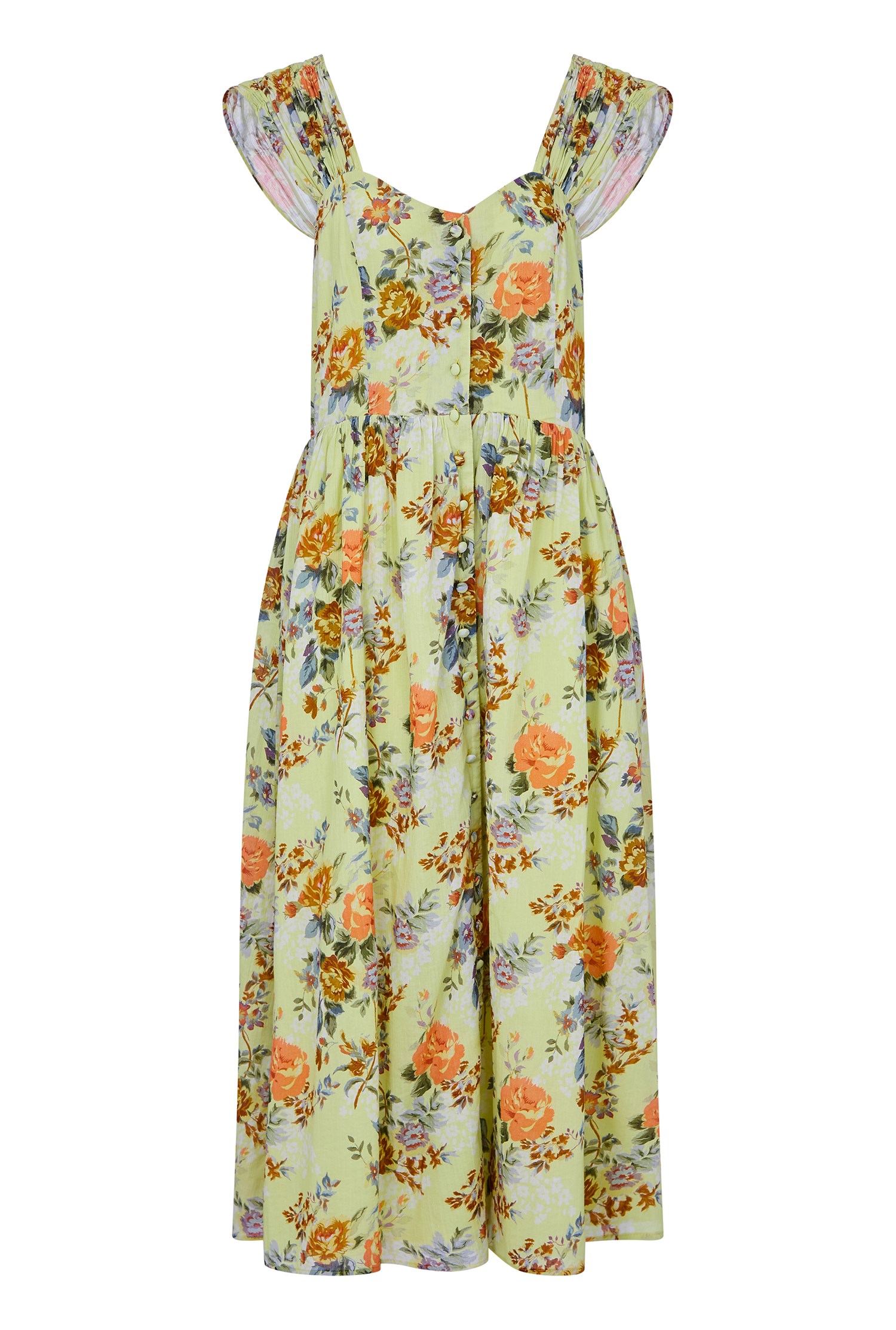 Lisa Floral Print Midi Dress | Ghost London