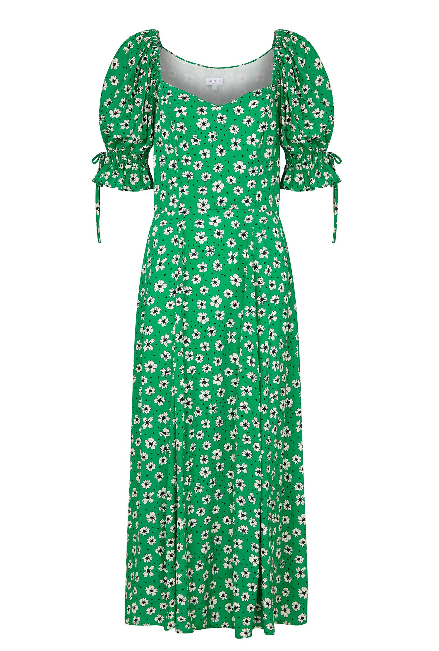 Melina Green Floral Midi Dress | Ghost London