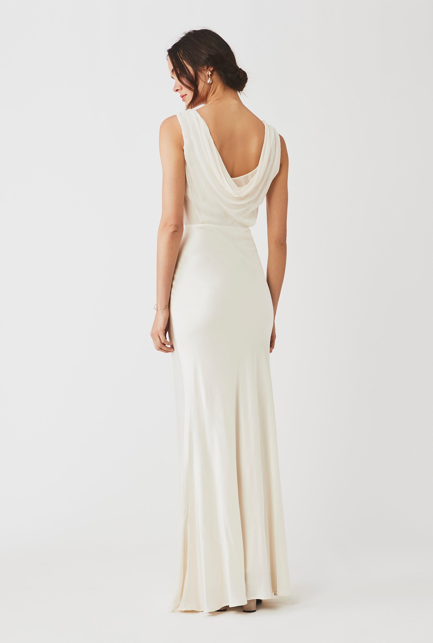 Claudia Dress Ivory | Ghost.co.uk