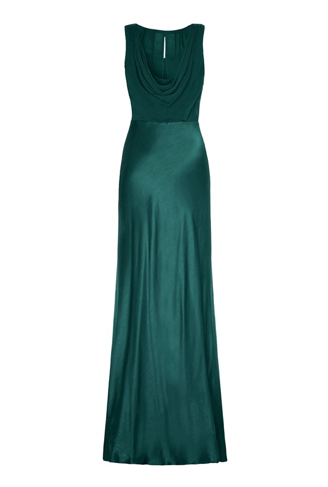 Claudia Dress Emerald Sea | Ghost.co.uk