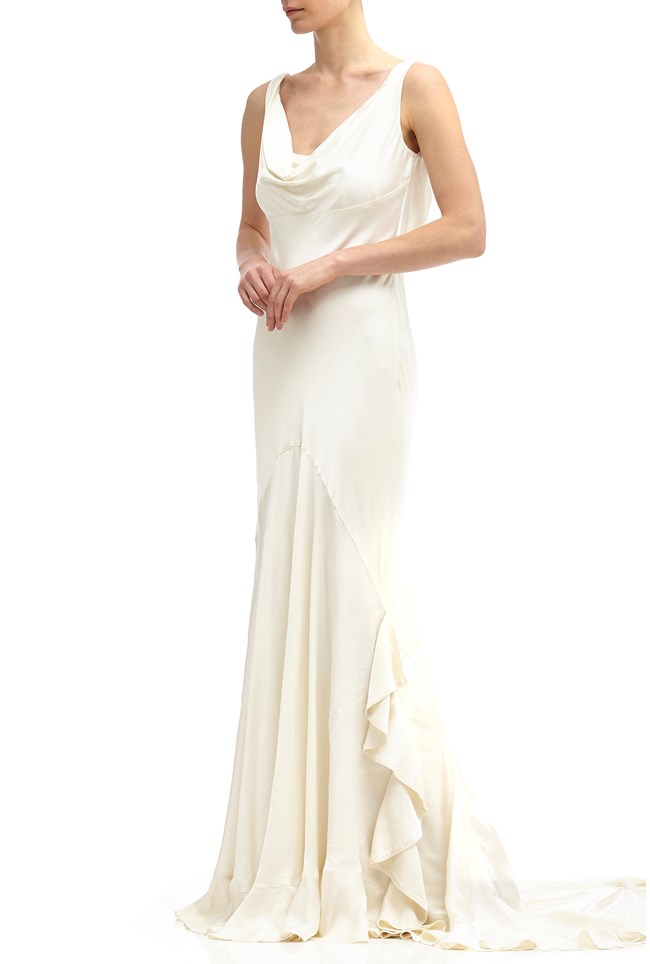 Willow Dress Chalk White Ghost.co.uk