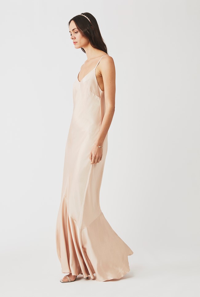 Bella Dress Oyster Ghost.co.uk