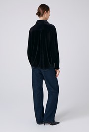 Ellie Velvet Button Down Shirt