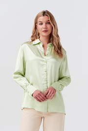 Ellie Satin Collared Shirt
