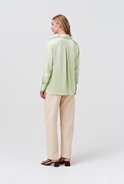 Ellie Satin Collared Shirt