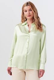 Ellie Satin Collared Shirt
