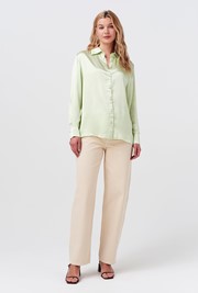 Ellie Satin Collared Shirt