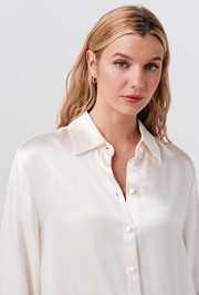Ellie Satin Collared Shirt