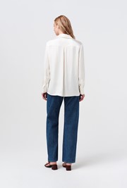 Ellie Satin Collared Shirt