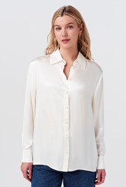 Ellie Satin Collared Shirt