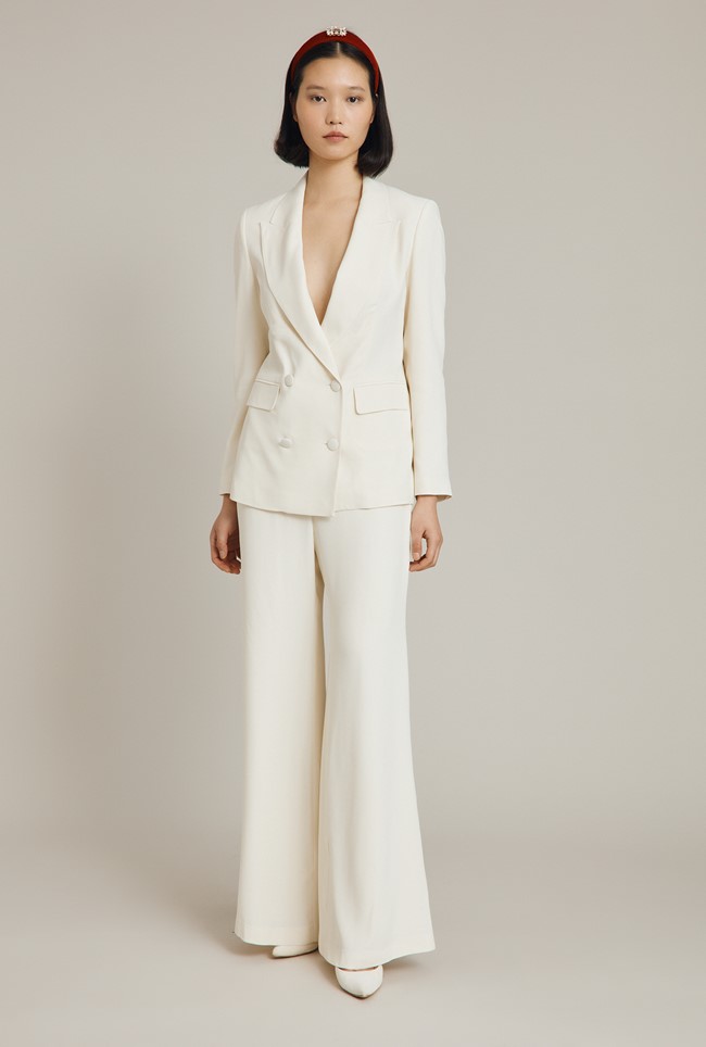Viola Crepe Blazer Jacket