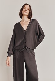 Mia Satin Bomber Jacket