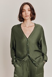 Mia Satin Bomber Jacket