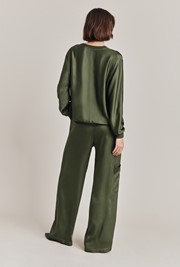 Mia Satin Bomber Jacket