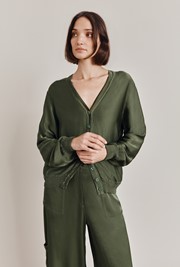 Mia Satin Bomber Jacket