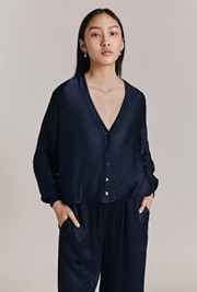 Mia Satin Bomber Jacket