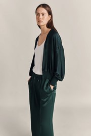 Anouk Satin Bomber Jacket
