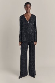 Charlotte Sequins Crepe Jacket