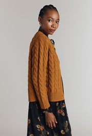 Evie Cable Knit Cardigan