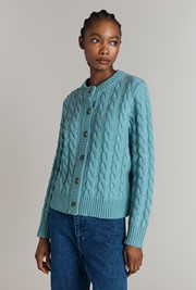 Evie Cable Knit Cardigan