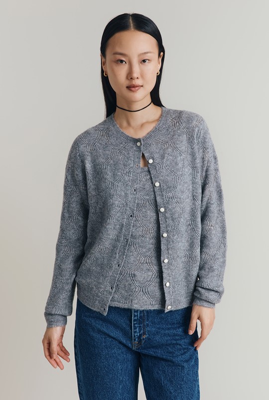  Sadie Pointelle Cardigan