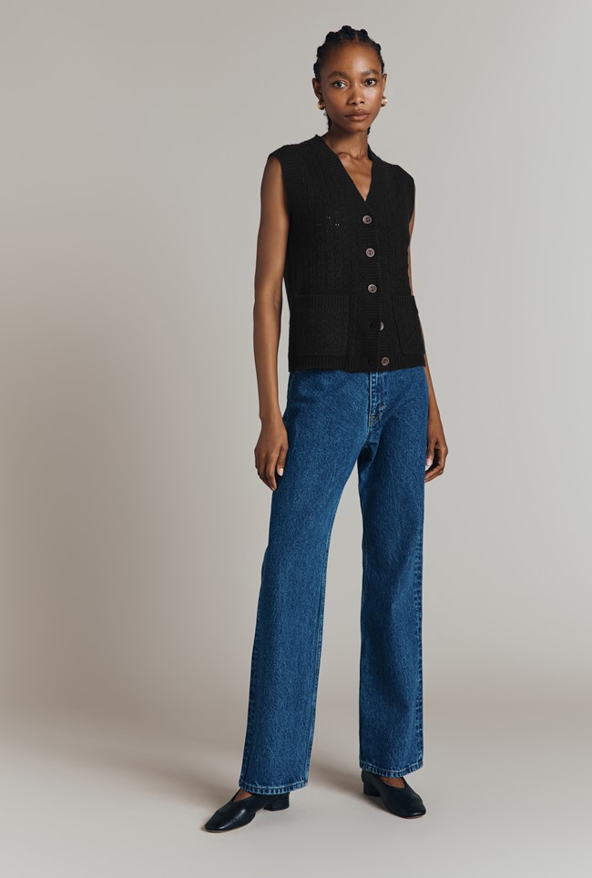 Brettia Sleeveless Knit Waistcoat