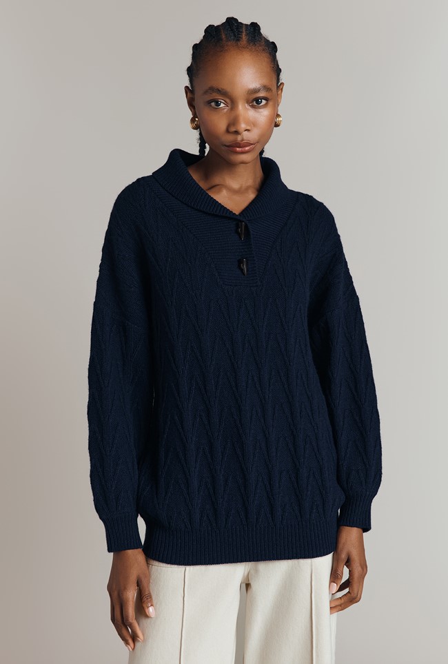 Tahlia Oversized Cable Knit Jumper