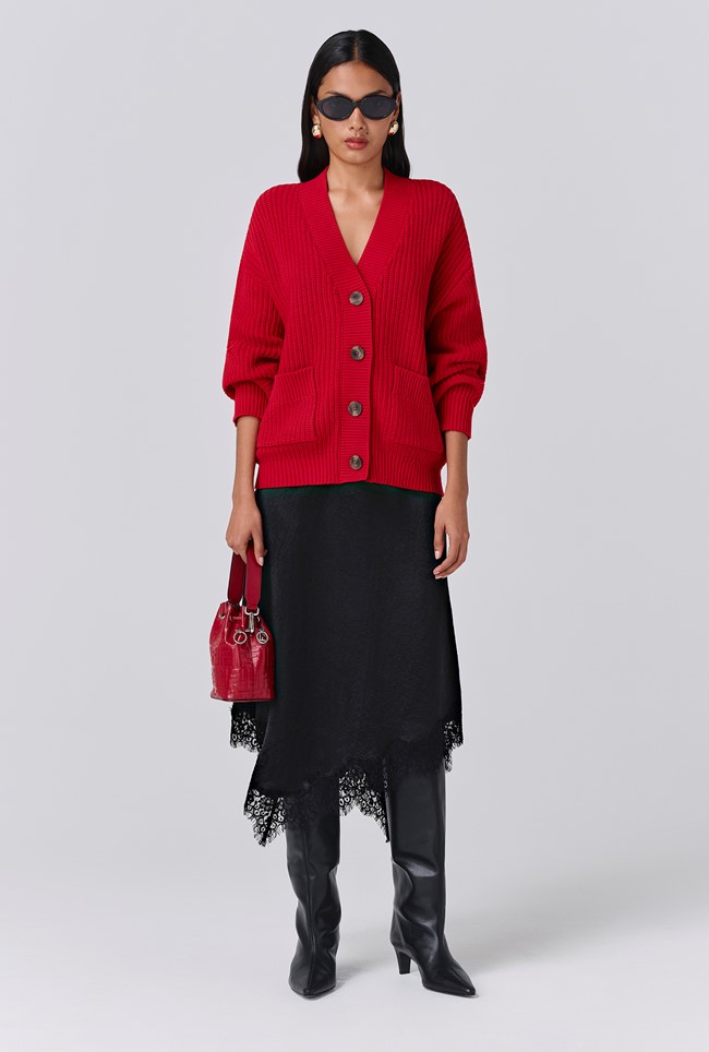 Lyla Knitted V Neck Cardigan