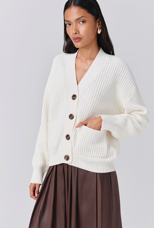 Lyla Knitted V Neck Cardigan