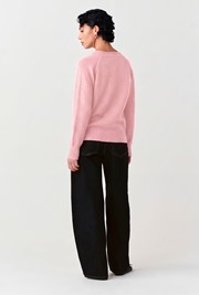 Darcy V-Neck Rolled Hem Knitted Cardigan