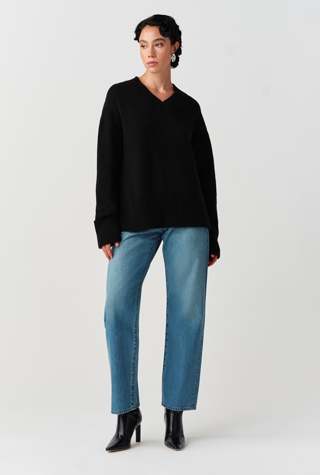 Jenny V-Neck Knitted Jumper