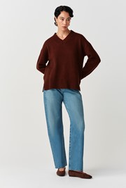 Jenny V-Neck Knitted Jumper