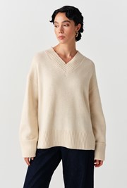 Jenny V-Neck Knitted Jumper