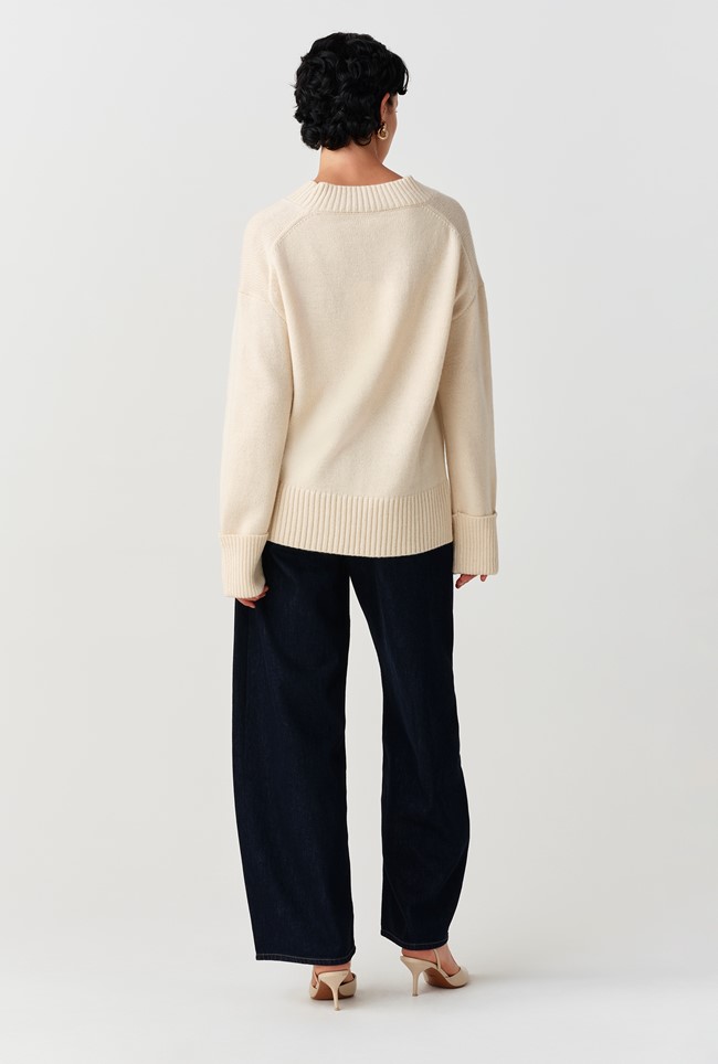 Jenny V-Neck Knitted Jumper