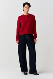 Sandra Embroidered Round Neck Knitted Cardigan