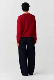 Sandra Embroidered Round Neck Knitted Cardigan