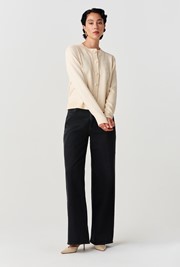 Sandra Embroidered Round Neck Knitted Cardigan