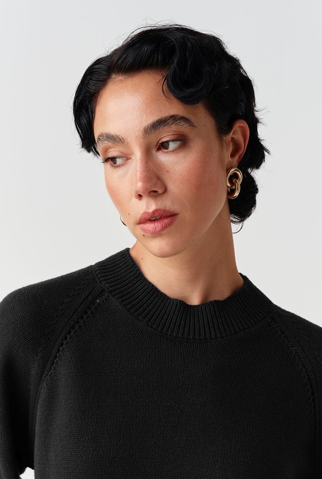 Olivia Embroidered Round Neck Knitted Jumper