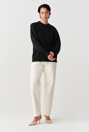 Olivia Embroidered Round Neck Knitted Jumper