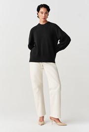 Olivia Embroidered Round Neck Knitted Jumper